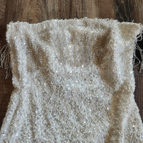 Retrofete White Strapless Mini Dress - Picture 4 of 9